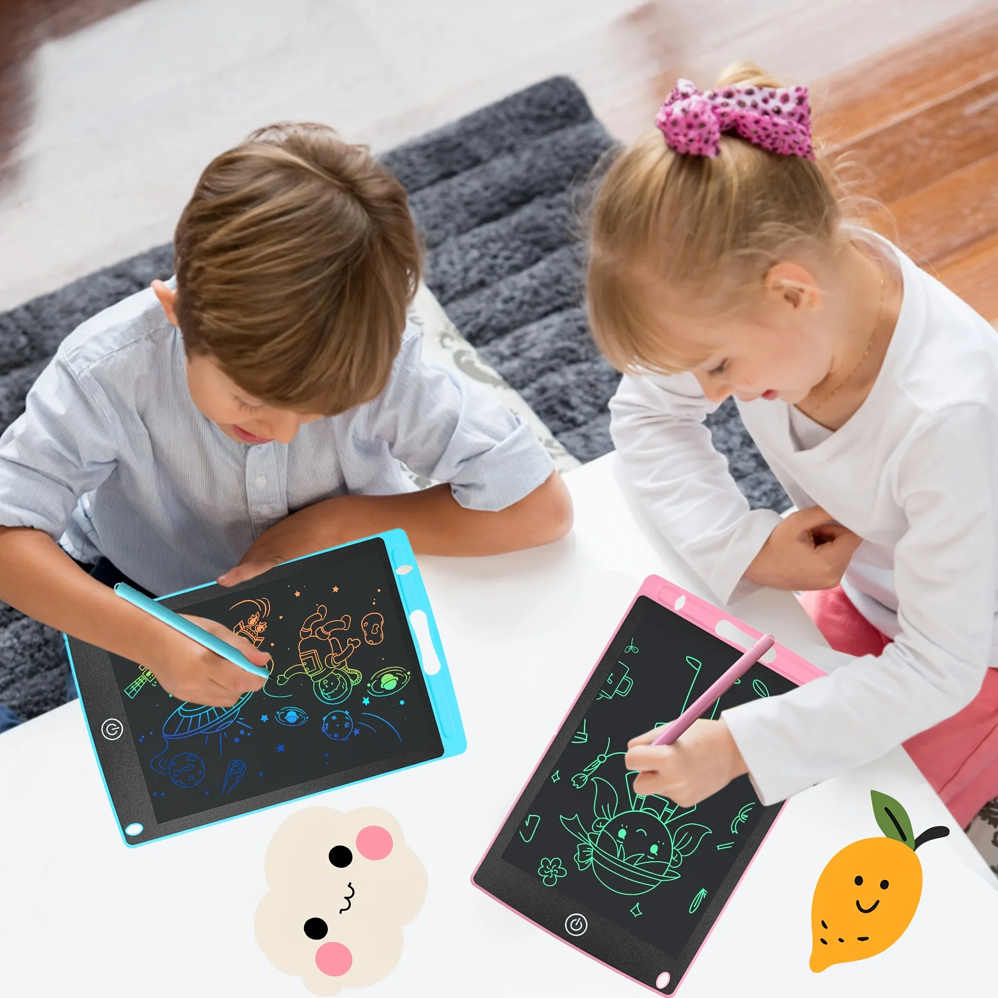 Tablette d'écriture LCD pour enfants, planche à dessin, jouets de puzzle, graffiti, sub, écriture manuscrite, tableau noir, jouets magiques, cadeaux de dessin, 8.5 po