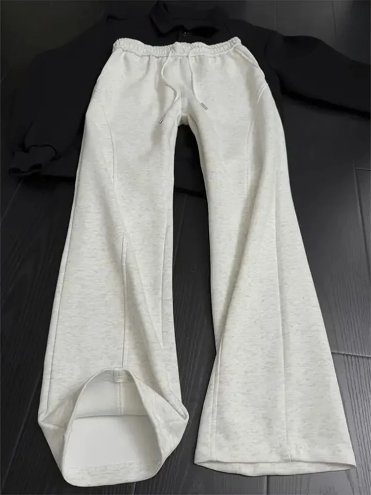 ey American Street Sle Pantaloni sportivi larghi da uomo Pantaloni sportivi casual autunnali con orlo arricciato Youth Faion