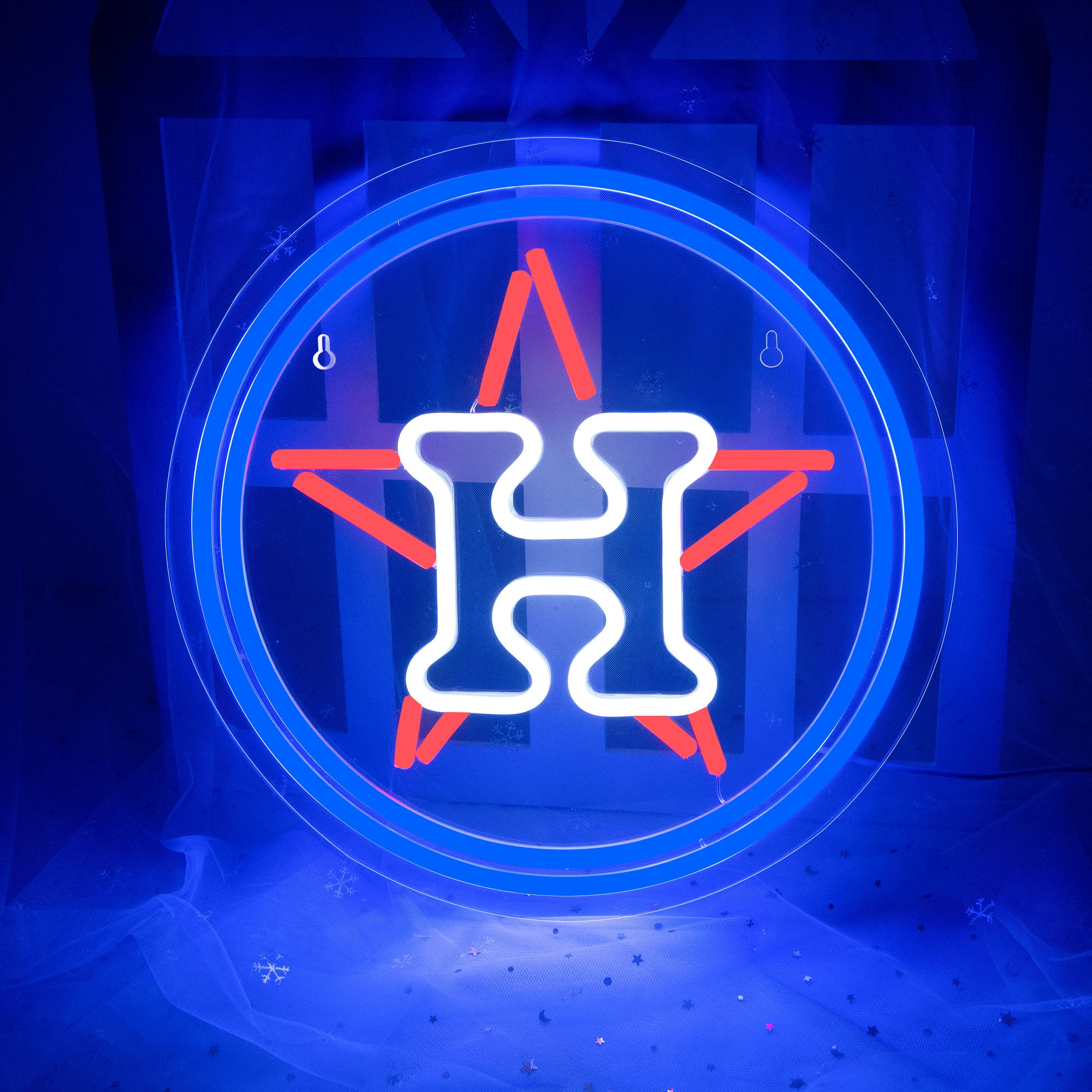 Honkbal Neon Borden, Astros Team Logo Licht, Honkbal Neon Licht Teken, Sport Neon Lichten, Honkbal Decor Voor Club