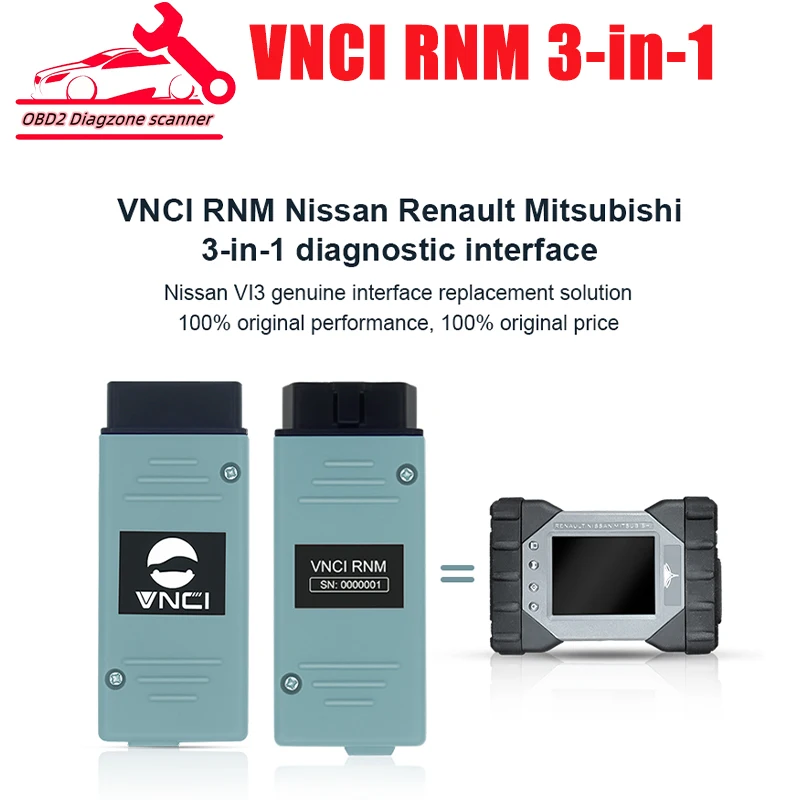 

VNCI RNM 3-в-1 поддержка DoIP CAN FD для Nissan/Renault/Mitsubishi Автомобильный диагностический интерфейс Бит Инструмент для расчета программирования