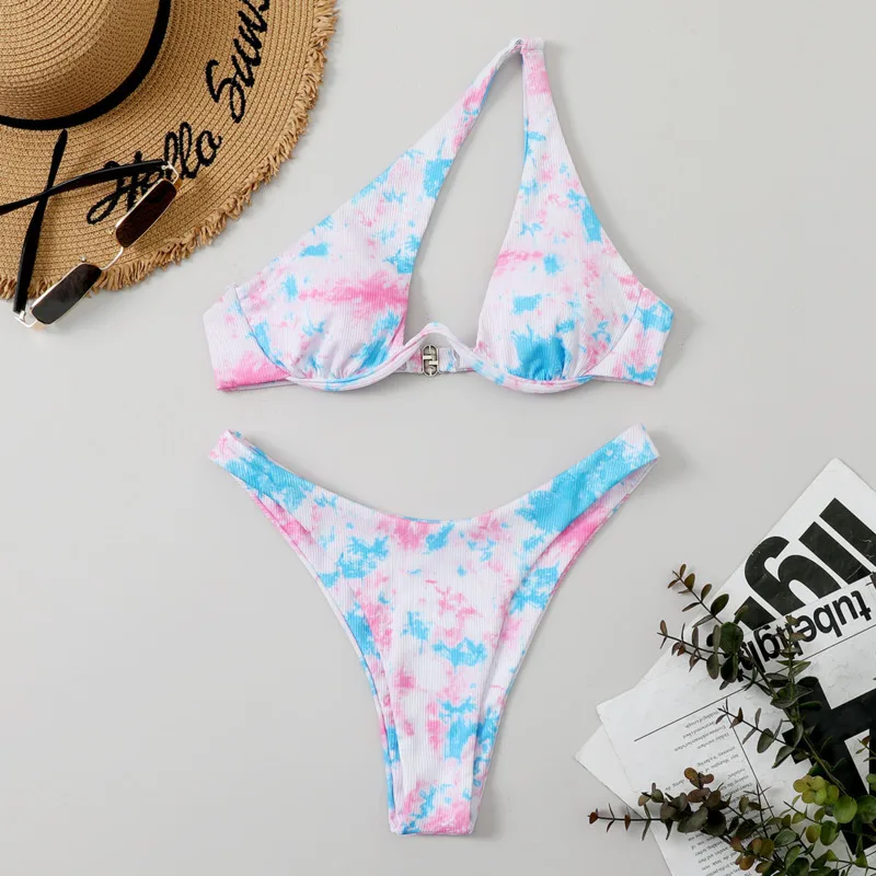 Sexy Print-Bikinis 2025, Badeanzüge, Damen-Bademode, Push-Up, weiblich, Strand, Badebekleidung, Badeanzüge, brasilianisches Bikini-Set, Pool-Badende