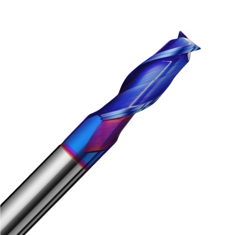 1PCS 1-20mm Alloy Carbide HRC55 65 2 Edge Flute Square Milling Cutter Nanocoated Machining CNC Hard Tool End Mill