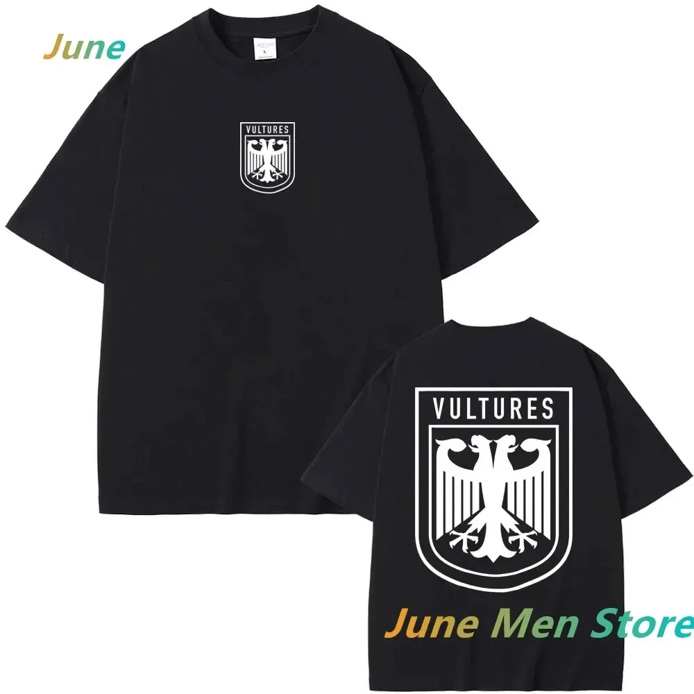 2026  Rapper Kanye West Music Pattern Printed Cotton T-shirt Men's Summer Casual Top Short Sleeve Classic Male Women Tee