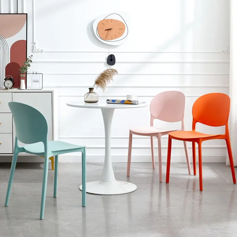 

Kitchen Reception Dining Chair Plastic Design Home Comfortable Dining Chairs Nordic Foldable Muebles Para Hogar Decoration