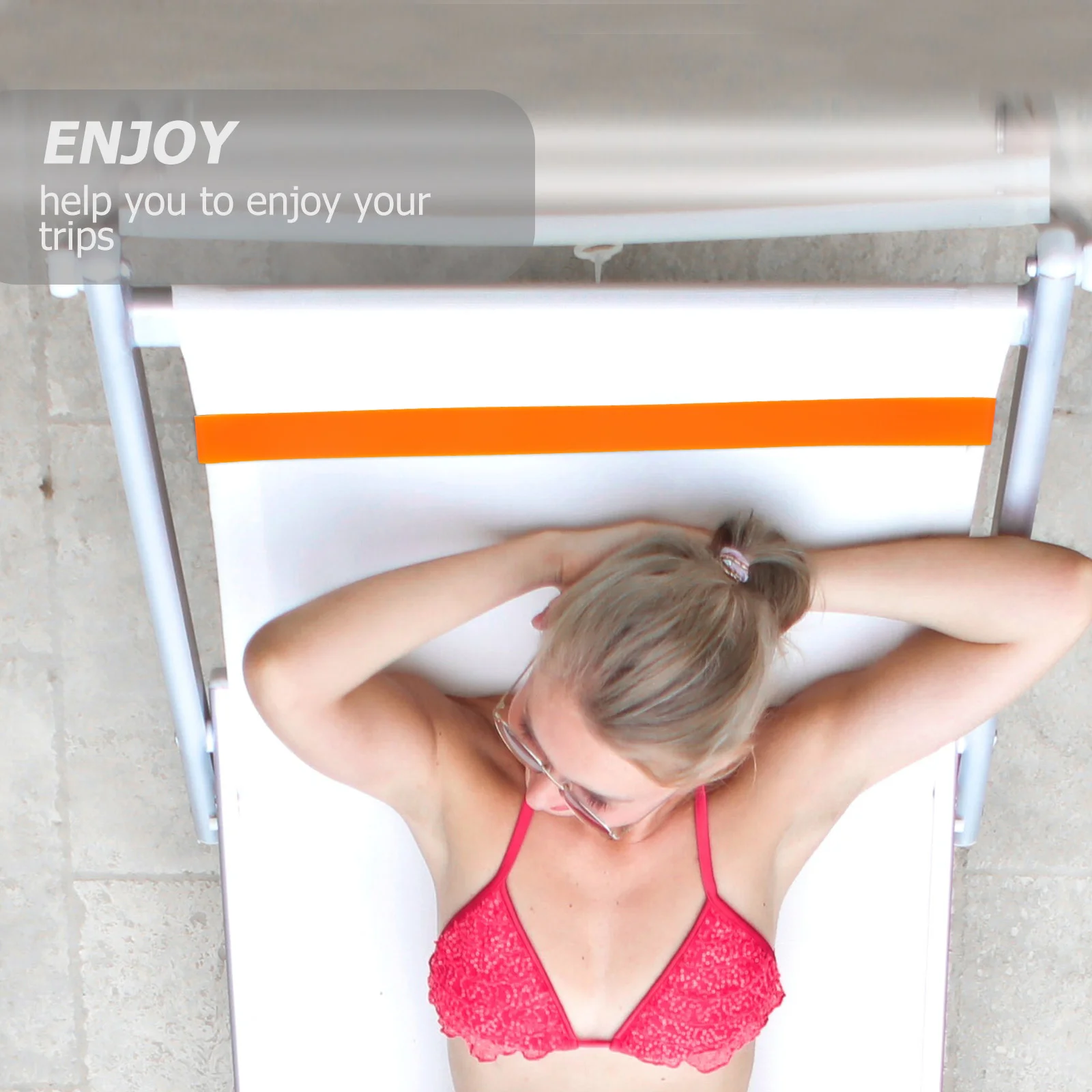 

4Pcs Silicone Stretchable Towel Bands for Beach Chairs Elastic Fixing Straps Cruise Accessories Beach Towel Clips