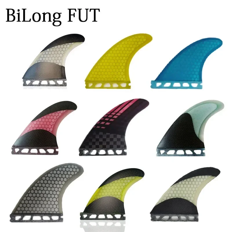 Clearance Sales Multiple Sizes BiLong Future-3-Fin Surfboard Fins Tri Fin Quilhas Surfing Surf Board Accessories Carbonfiber Fin