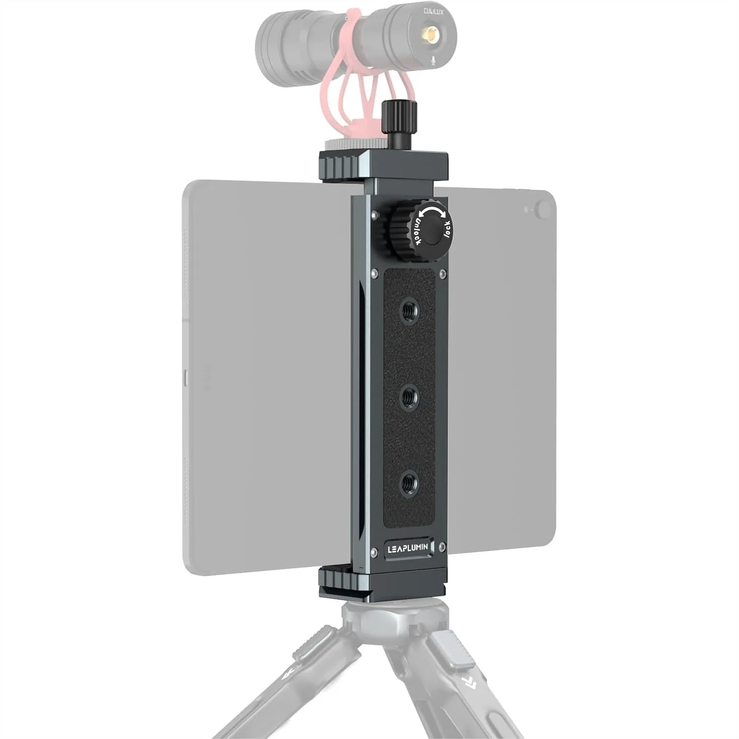 

Aluminum Tripod Mount Adapter for iPad with 1/4" Screw, Universal Tablet Holder for 4.7"-12.9" Devices