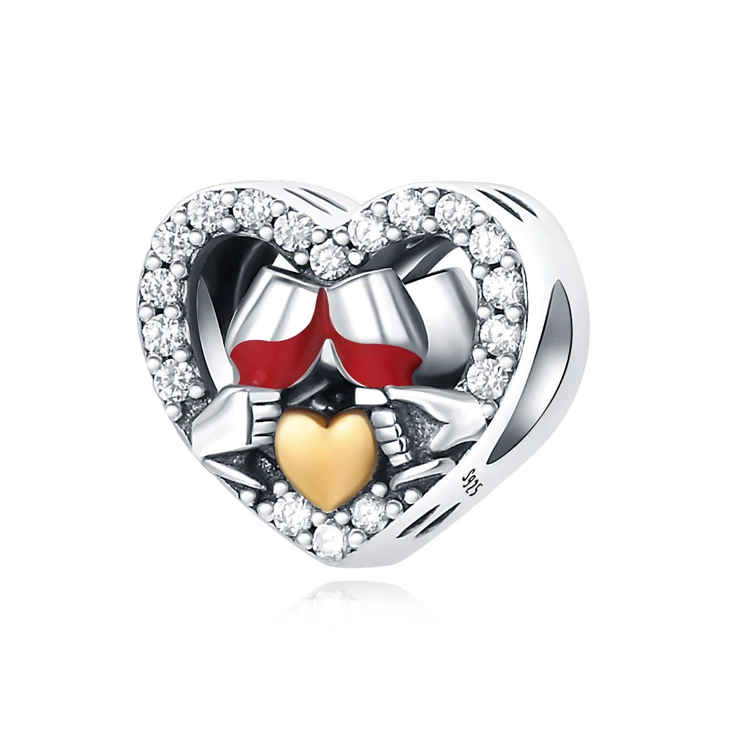 

Beads 925 Sterling Silver Charms Original Love Wine Toasting Beads Fit Bracelet Jewelry Diy Women Fine Gift Accessory