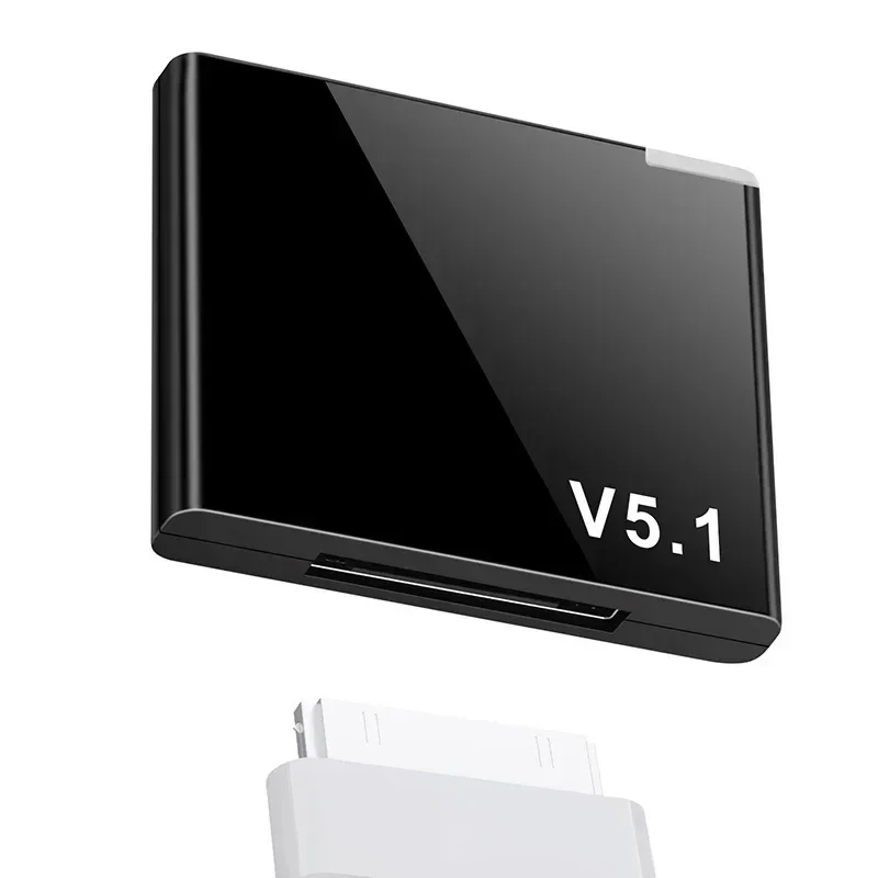 TenYuA I-WAVE 30-контактный аудиоприемник Bluetooth 5.1 A2DP Музыкальный мини-беспроводной адаптер для iPhone iPod 30-контактный разъем Аналоговый динамик