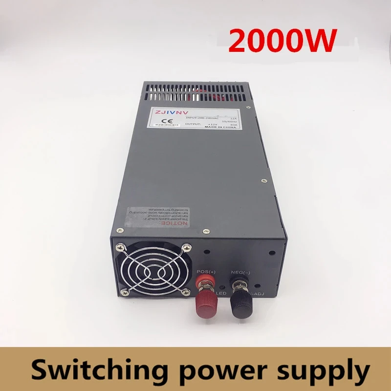 Single Output 2000W Switching Power Supply  12V  15V 24V 27V 36V 48V 60V 72V 110V 220v DC power supply 220V 110V INPUT