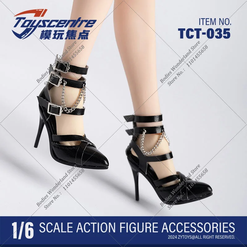 TCT-036 TCT-035 1/6 Scale Pointed-toe Slim High Heels Shoes Sandal Fashion Shoes for 12Inch BJD OB Female Solider Action Figure