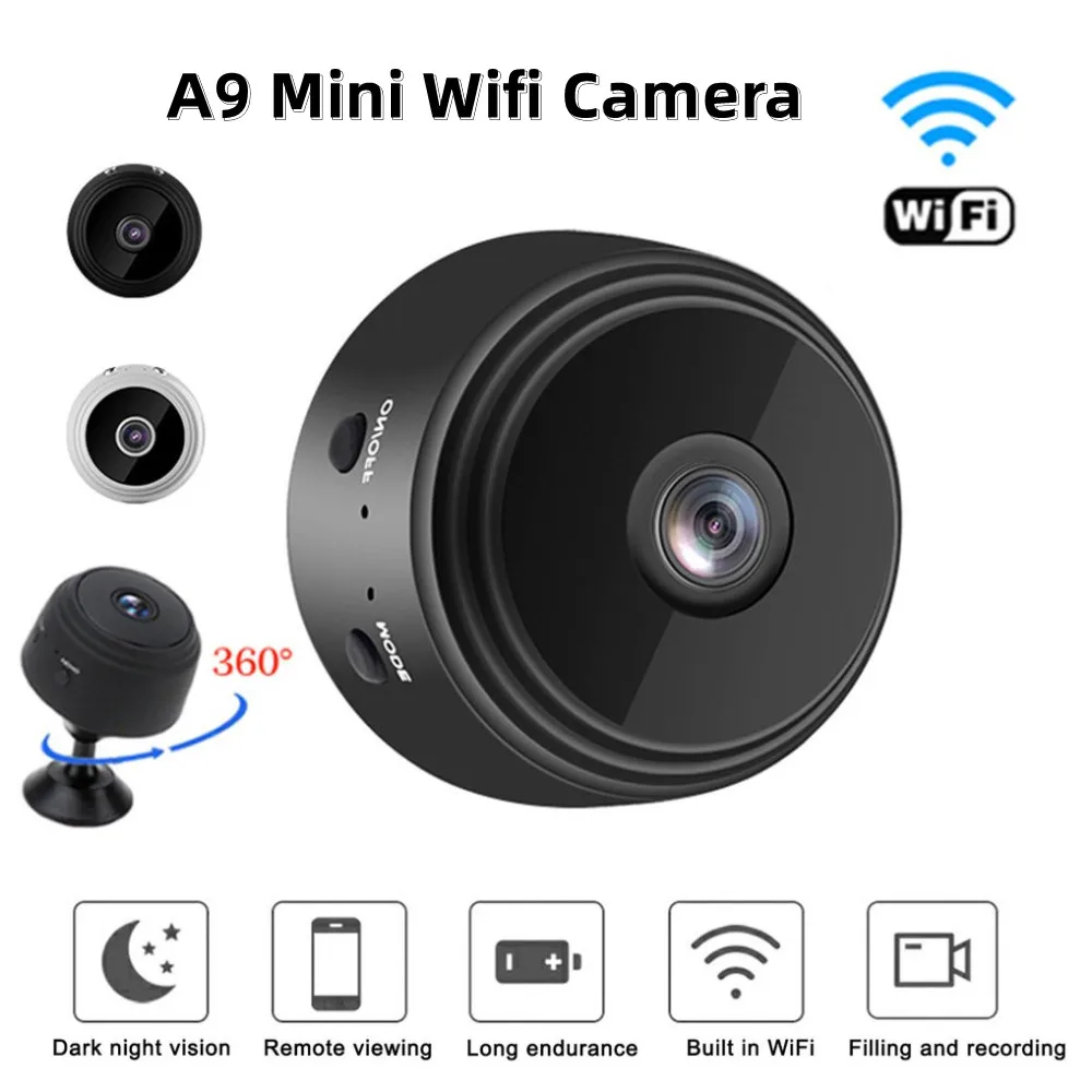 A9 Camera CCTV Camera Wifi Connect To Cellphone Wireless Security WiFi Camera 1080p HD Night Version Micro Voice Cameras