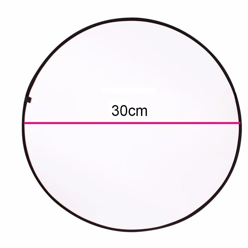 Réflecteur de lumière à disque portable pliable 2 en 1, 30 cm, 60 cm, 80 cm, 110cm, diffuseur de studio de photographie