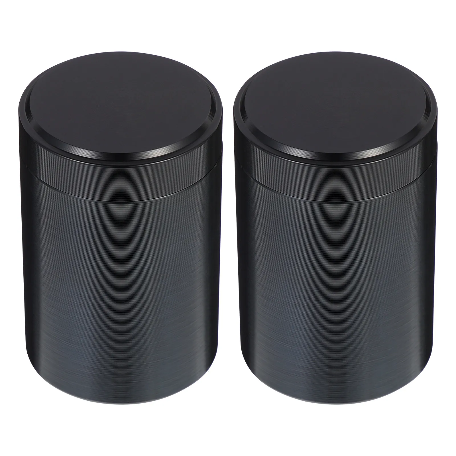 2Pcs Tea Canister Strong Wear-Resistant Titanium-Aluminium Alloy Tightly Sealed Container for Tea Leaves Coffee Beans Kitchen