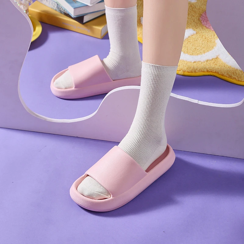 

Home Slippers Women cloud Sandals Bathroom Non Slip Outdoor Beach Slides Casual Rubber Flip Flops Flat Men Male House Summer