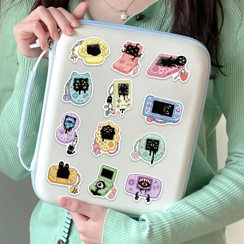50PCS Dark Hunting Wind Game Machine Stickers Cute Waterproof Role Playing Accessories Laptop Water Bottle Decoration Fan Gifts