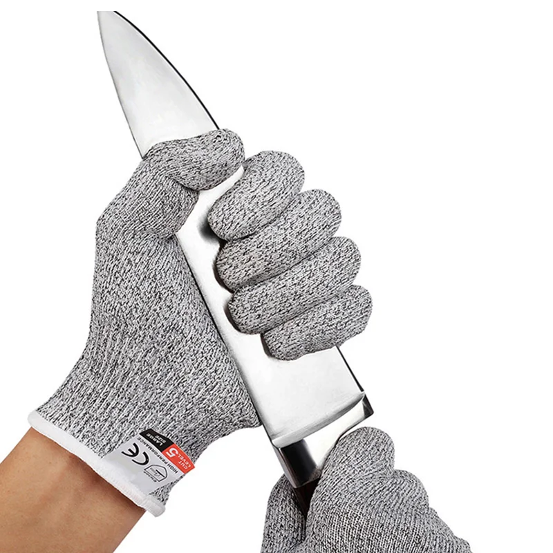 Anti-cut Gloves Hand Protective Gloves HPPE Material Protective Glove for Kitchen Fishing Gardening Butcher Meat Chopping Men