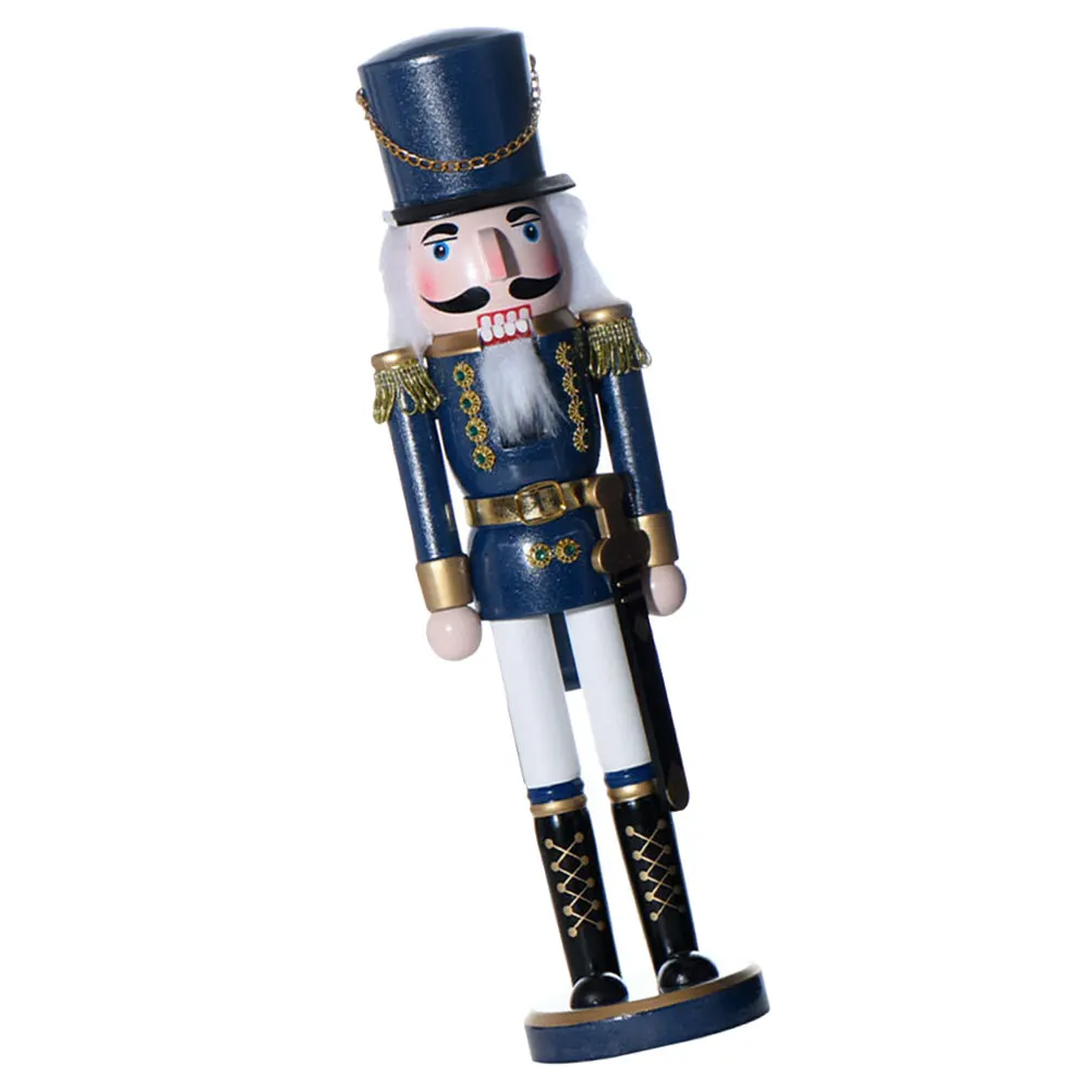 

Creative Wooden Decor Sturdy Christmas Gift Xmas Ornament Desktop Puppet Wood Nutcracker Home Kitchen Wall Decoration Xmas Table