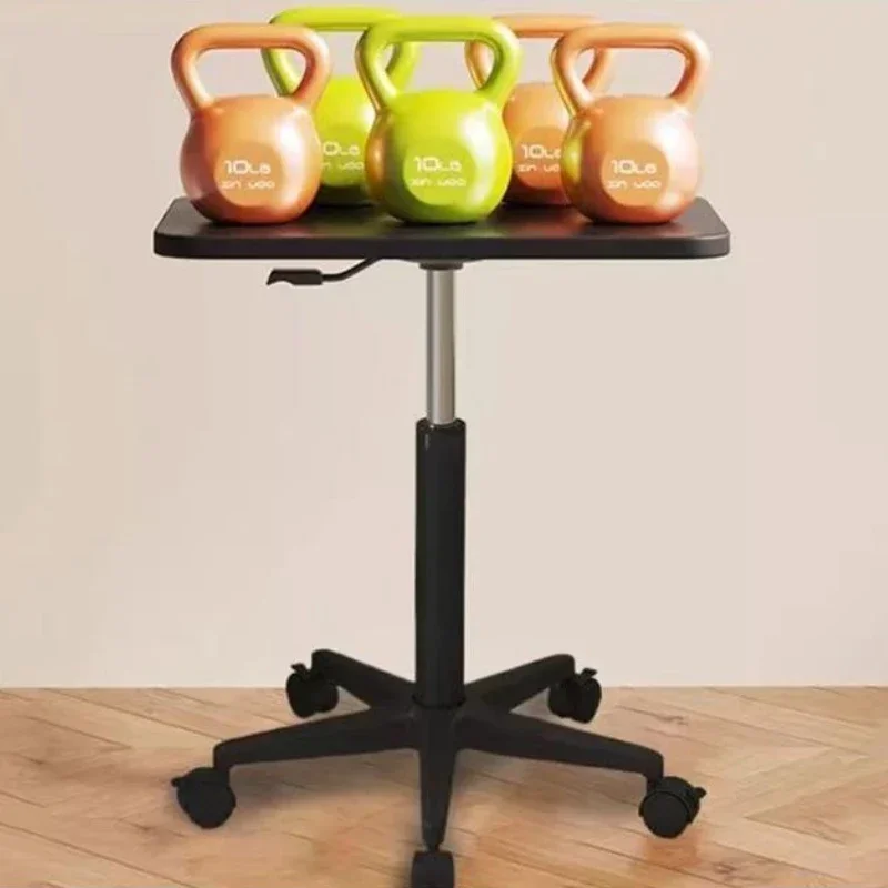Simple And Modern Wheel Lift Table Movable Standing Workbench Home Office Computer Desk Sofa Bedside Small Side Table