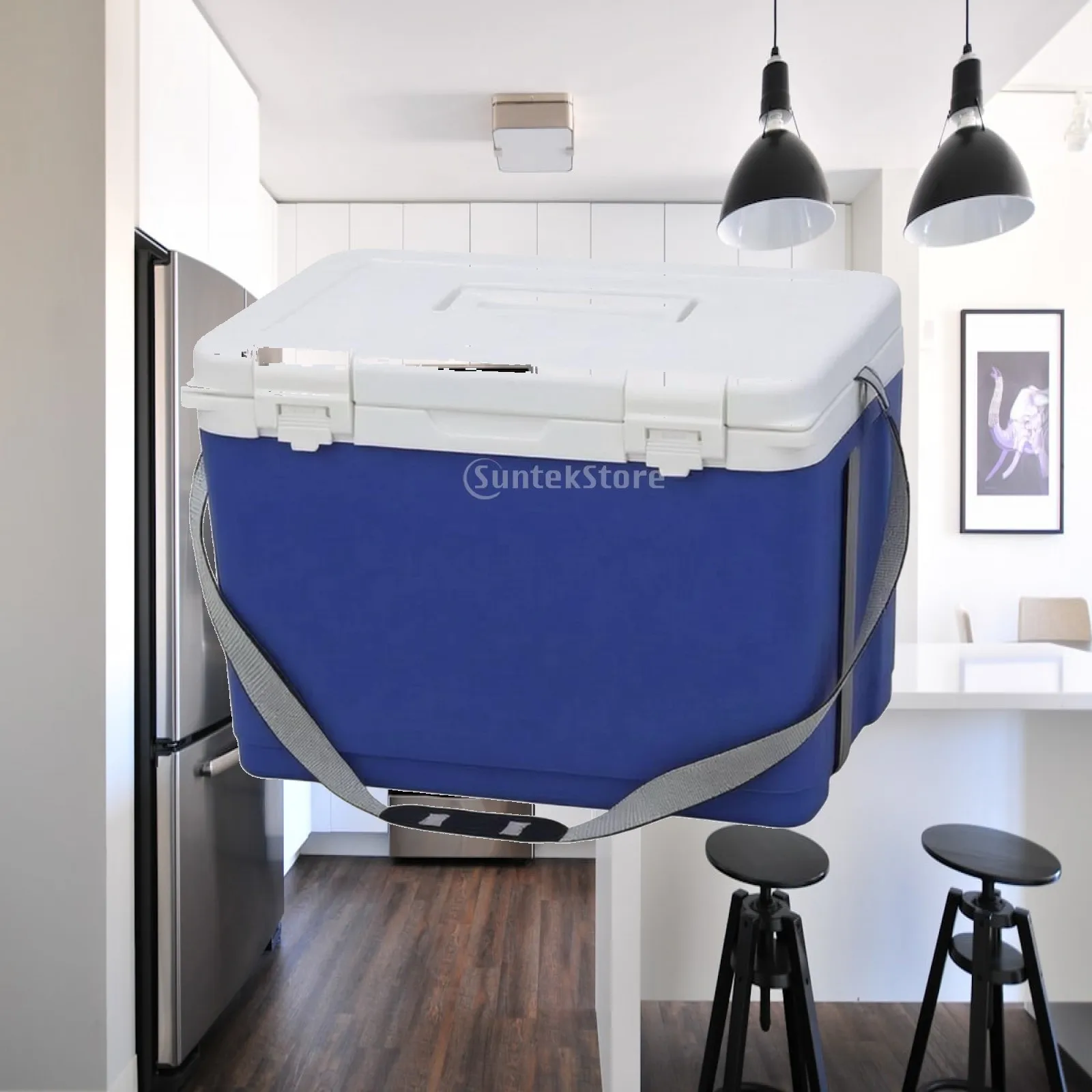 Durable Insulated Medical Carrier with White Lid and Latch for Safe Vaccine Transport Lab Specimen Box