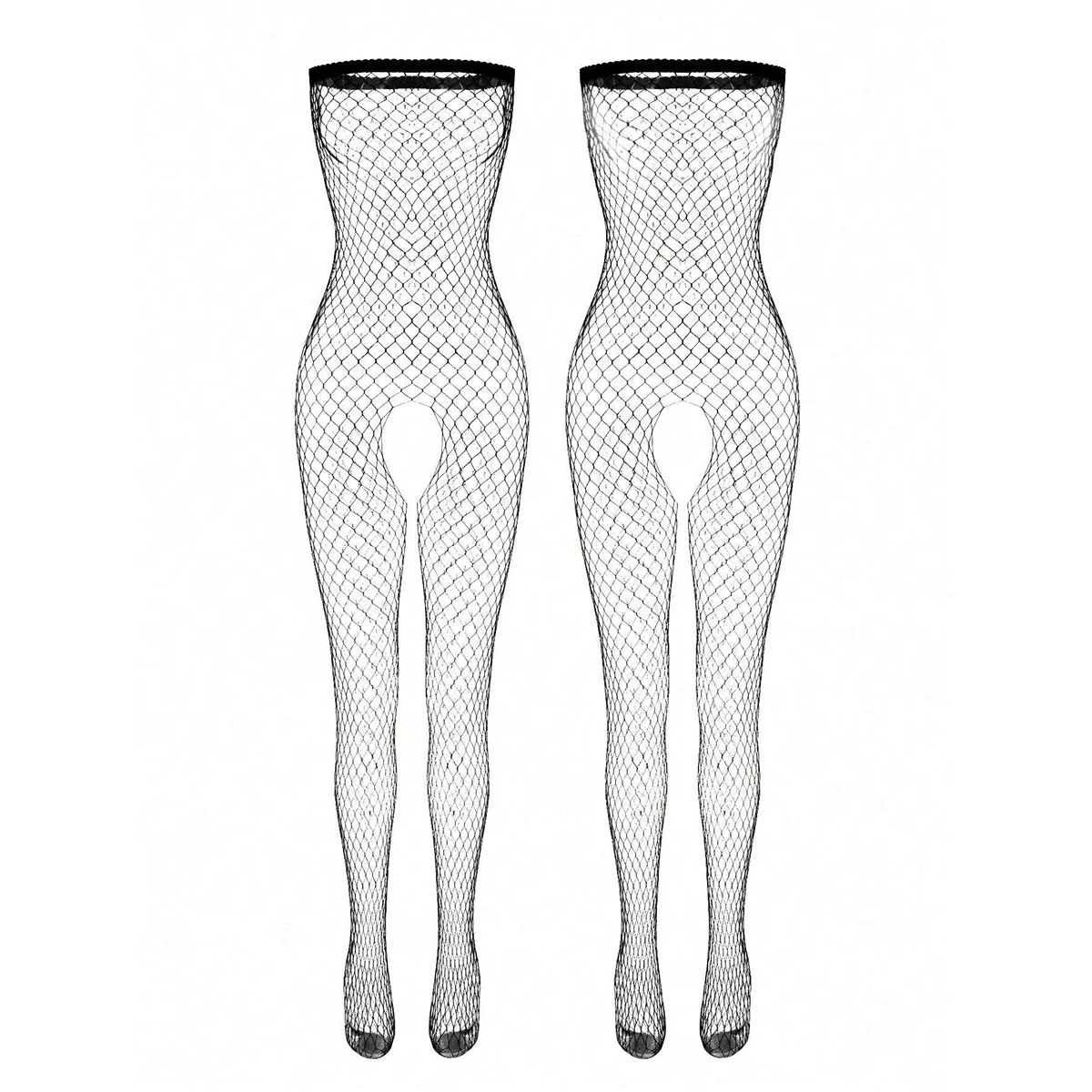 Sexy Lingerie Jumpsuit, Open Crotch Exposed Breast Bra Mesh Suit, Women's Jumpsuit And Sexy Lingerie Set image 6
