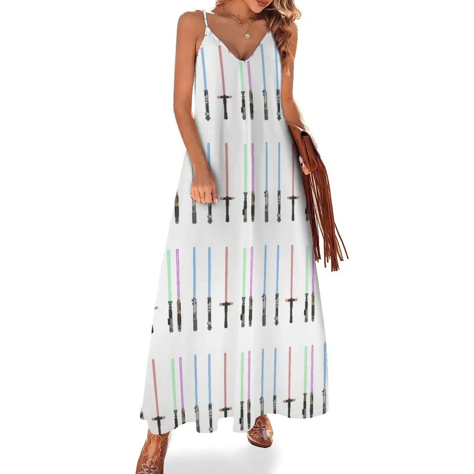 

Lightsabers Sleeveless Dress summer dress for women 2024 loose summer dress for women 2024 purple