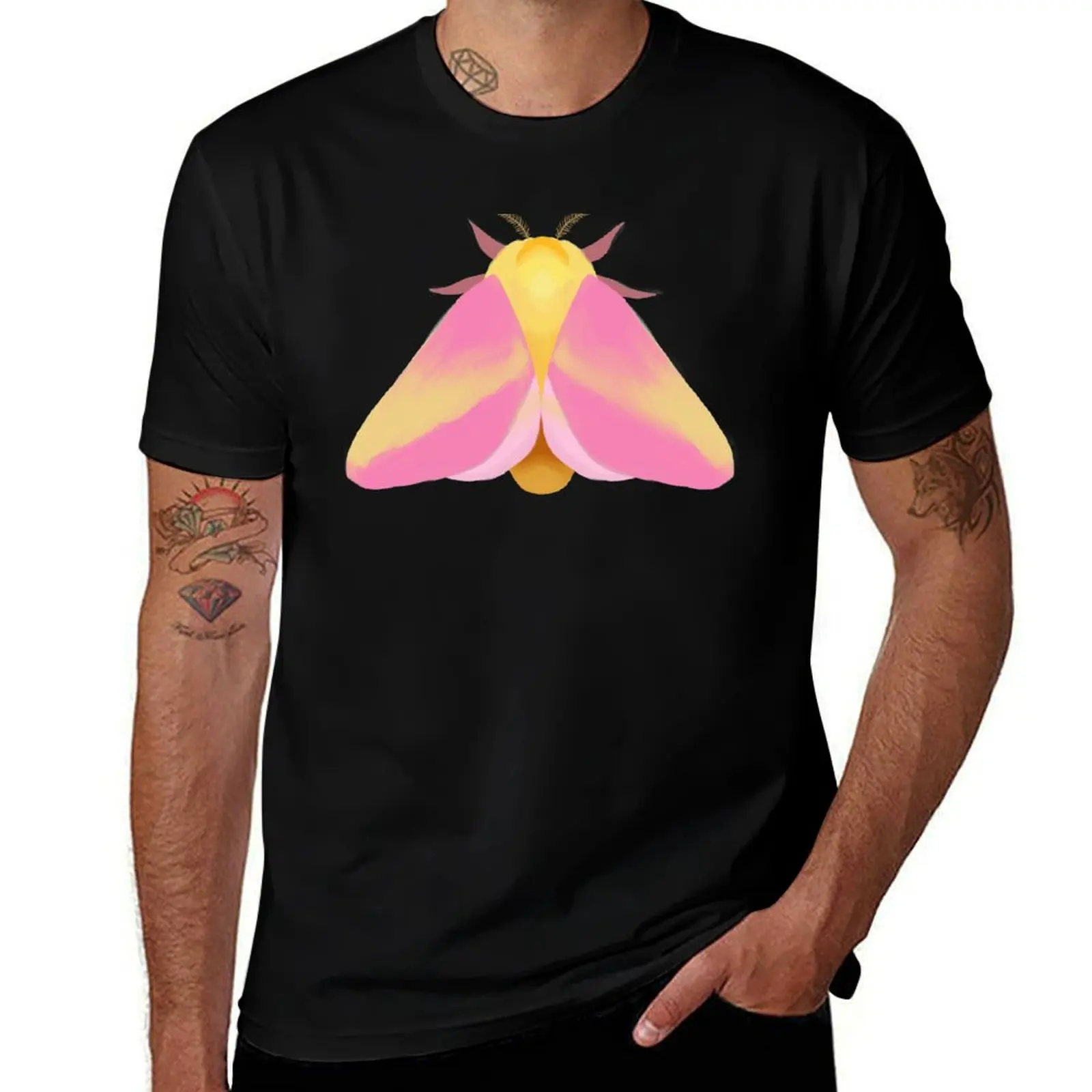 

Rosy Maple Moth T-Shirt Gym Exercise Short Sleeve T-Shirt