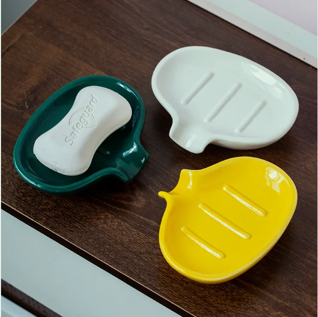 

Simple soap box household ceramic soap box does not accumulate water creative bathroom sink soap box ceramic soap dish