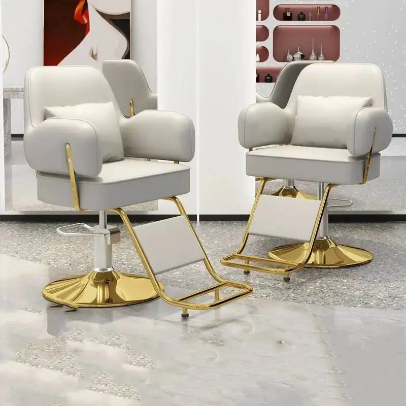 كراسي حلاقة بسيطة ورائعة كراسي صالون أوروبية كلاسيكية فاخرة فاخرة أثاث صالون تجميل حديث Silla Para Lashista #2