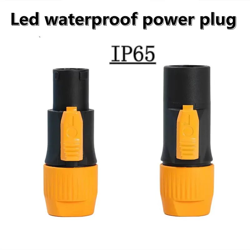 

LED Outdoor Waterproof Powercon Connector 20A 250V 3P NAC3FCA NAC3MPA-1 Power Male plug + power Female Chassis Socket Connector