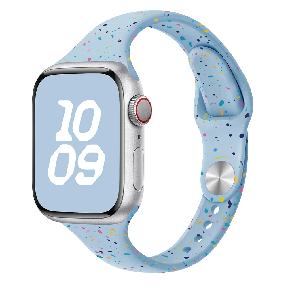 Sport-Silikonarmband für Apple Watch 40 41mm 45mm 44 38 49 Atmungsaktives Armband für iWatch Series 11 10 9 8 7 6 5 3 SE Ultra – Detail 19