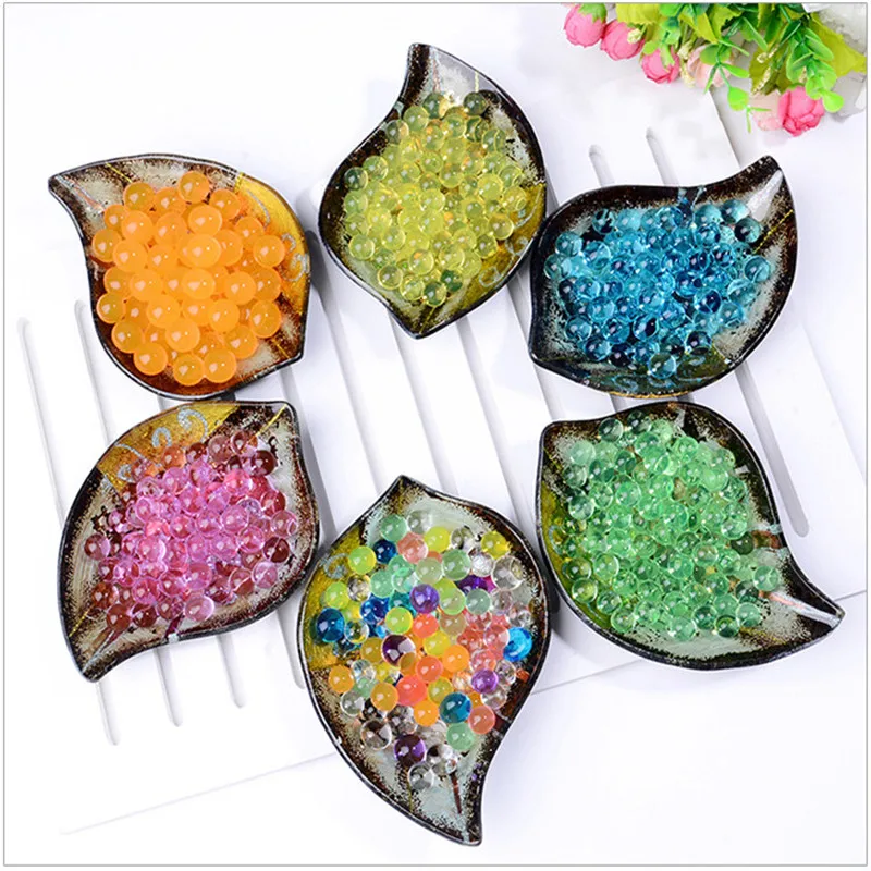 170pcs/1bag Crystal Soil Hydrogel Gel Polymer Water Beads Flower/Wedding/Decoration Maison Growing Water Balls Big Home Decor