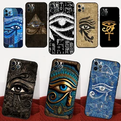 Egyptian Eye of Horus Art Case For iPhone 16 15 14 Pro Max 13 12 Mini 11 Pro Max X XS XR Plus Soft Cover Funda