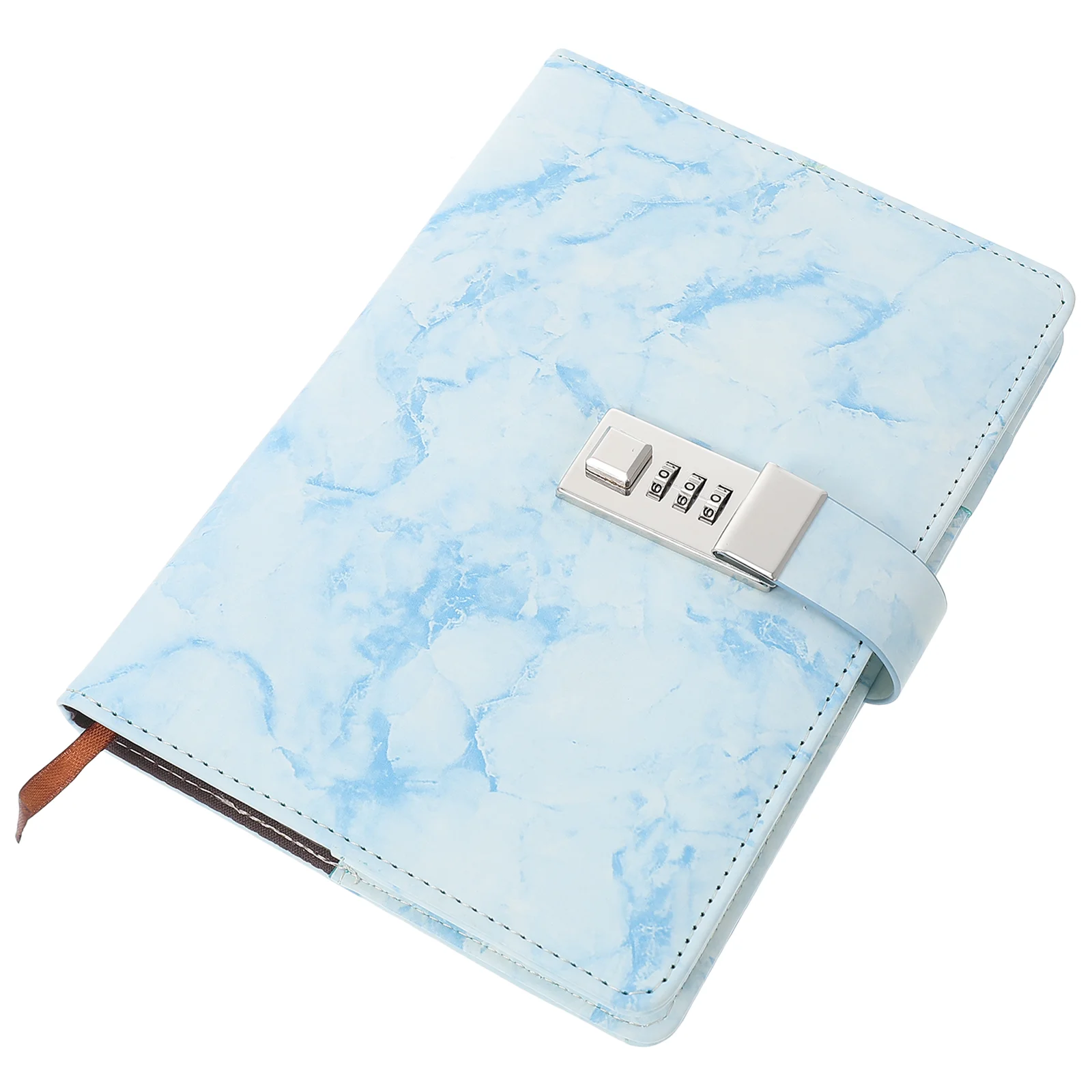 Portable Password Notebook Travel The Secret Diary Journal Pu With Lock For Girls