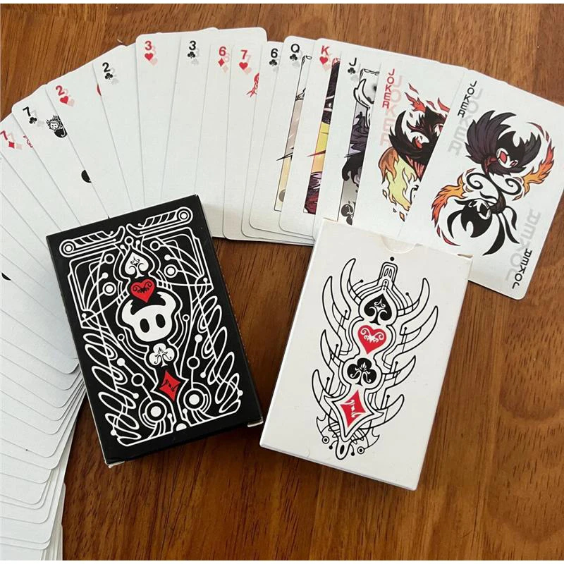Hollow Knight Standard Poker Card Set Black and White Playing Card Game Card Group Portable Creative Board Game Gift Collection