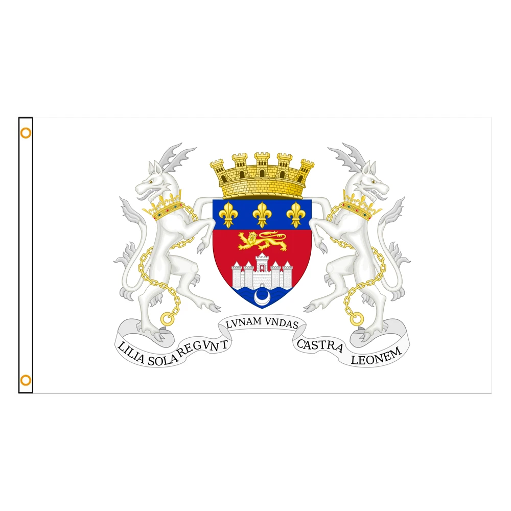 60×90 90x150 120×180CM Bordeaux Emblem Flag Polyester Printed Banner cities of France Tapestry For Decor