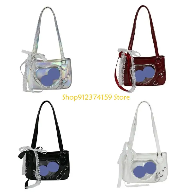 

G5AE Elegant Japanese Lace Crossbody Bags Small Capacity for Fashion Enthusiasts
