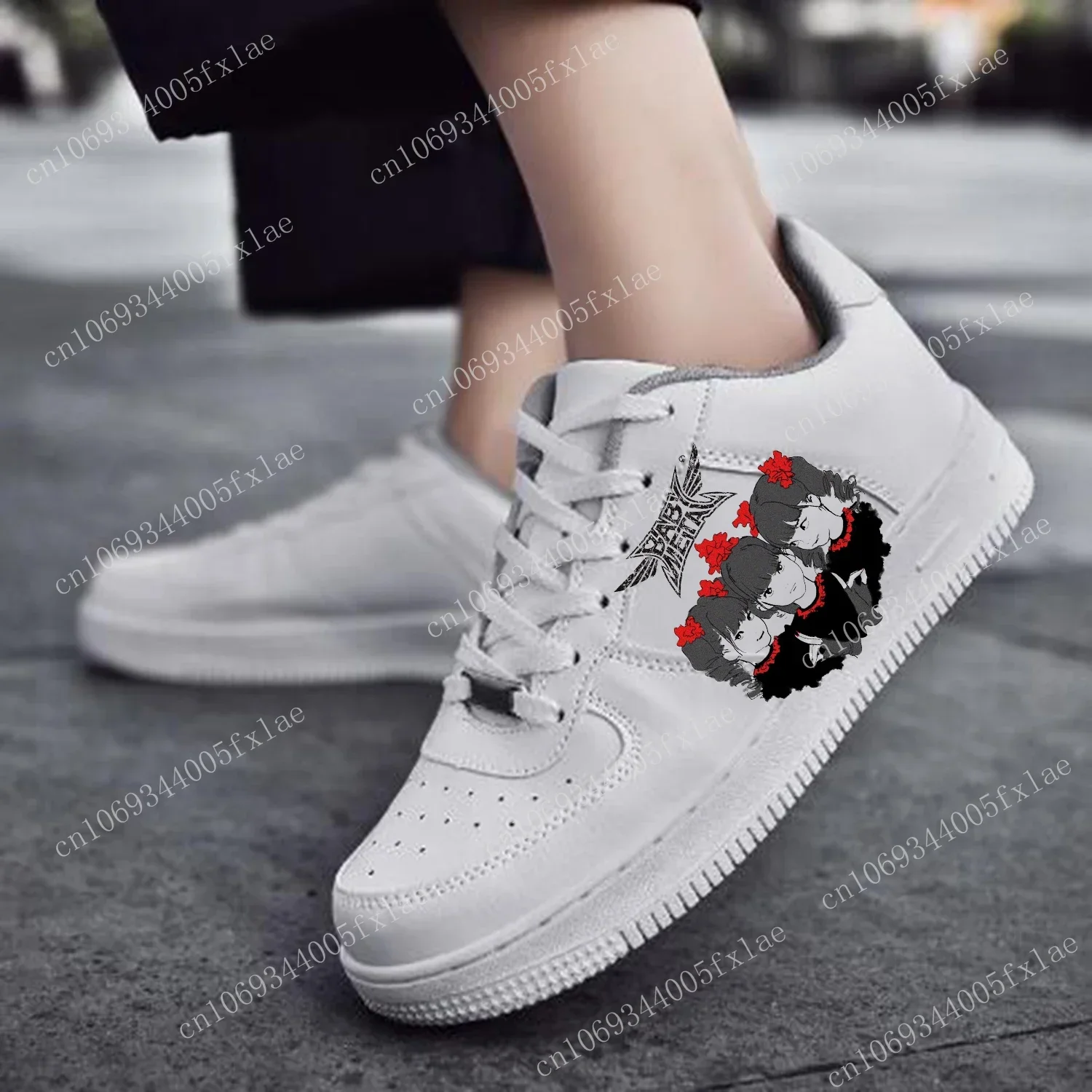 

Babymetal Band AF Basketball Mens Womens Sports Running High Quality Flats Force Sneakers Lace Up Mesh Customized Made Shoe DIY