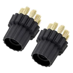 2pcs Steam Cleaner Brass Brush Head Replacement Parts For Steam Mop Vacuum Celaner Parts Cleaning Brushes Heads Replacement