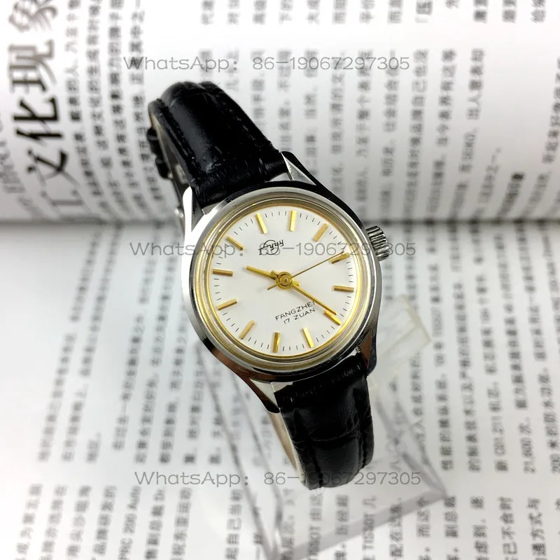 

Original stock, Guangzhou watch factory, all steel shockproof, Guangzhou brand manual mechanical women's watch, diameter 27mm