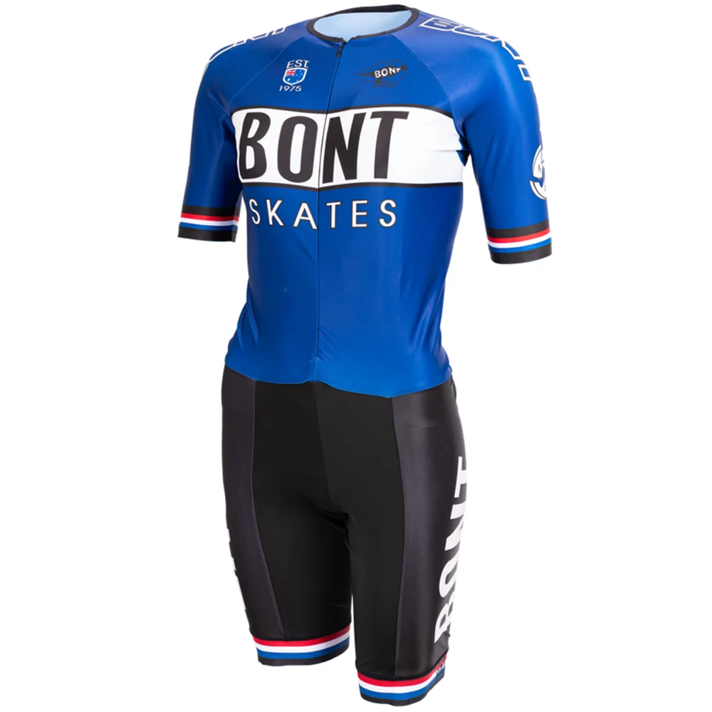 BONT Men Inline Speed Skating Racing Suit Skinsuit Pro Team Fast Skate Triathlon Clothing Ropa Ciclismo Cycling Clothes Jumpsuit