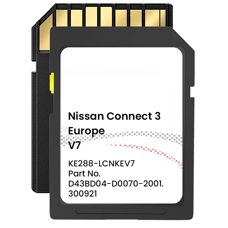 2022/23 Satellite Navigation SD Card 16G for Nissan Europe GPS Navigation Connection 3 V7 SD Card