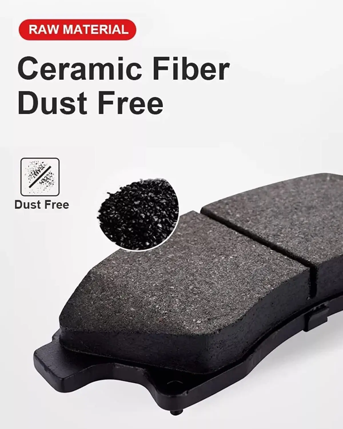 مكابح أمامية قرصية سيراميك ممتازة لسيارة 2007-2018 أفالون، 2007-2018 ES350، 2007-2017 كامري، 2013-2018 ES300h، مجموعة وسادات الفرامل