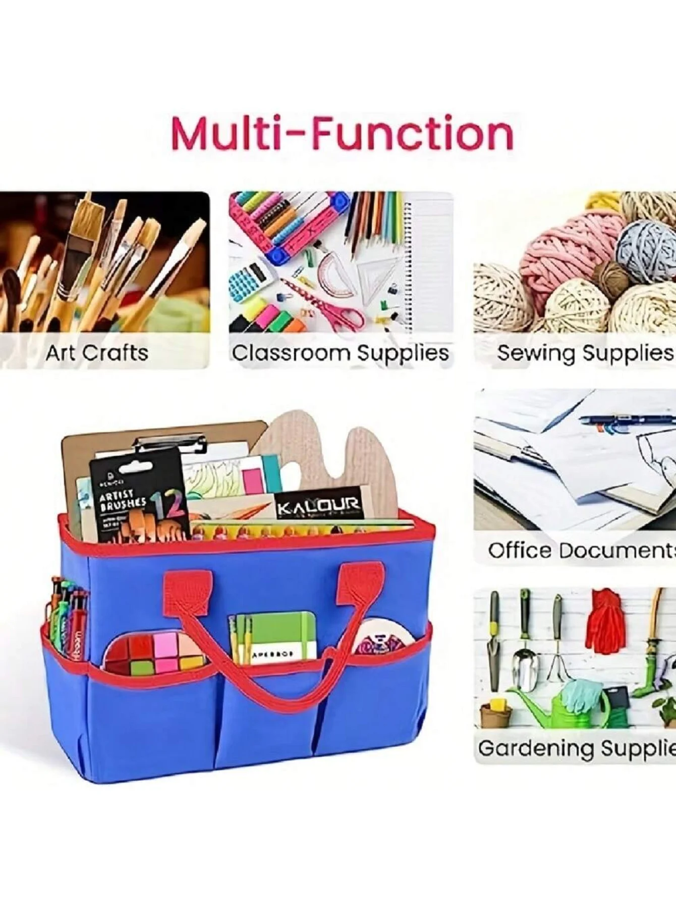 1PC handbag/Oxford cloth suitable for teachers to store books, homework, papers, teaching aids, etc./storage bag