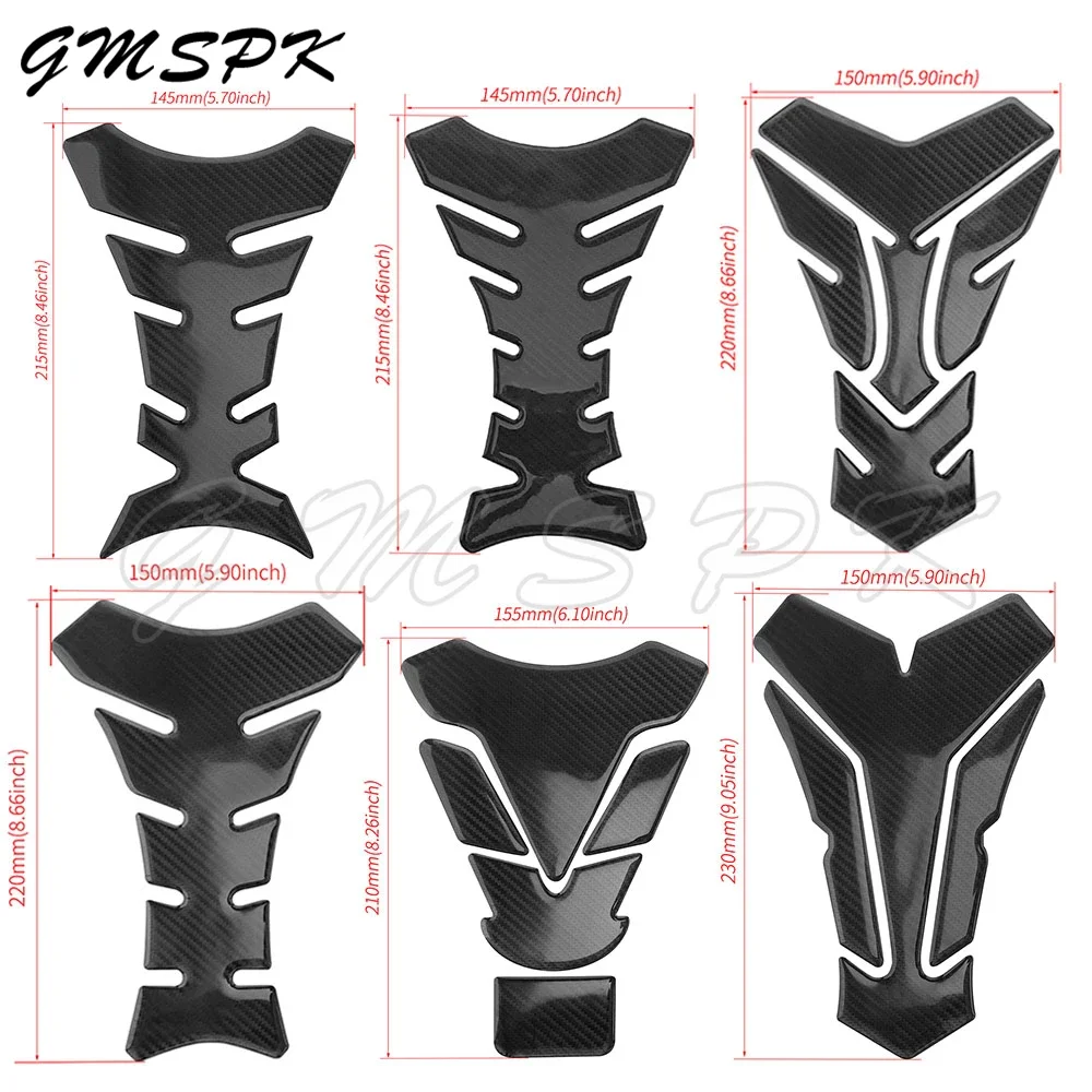 

Motorcycle Fishbone Carbon Fiber Style Fuel Tank Pad Sticker Tankpad Protector Decals Fit for Yamaha Honda Kawasaki Suzuki BMW