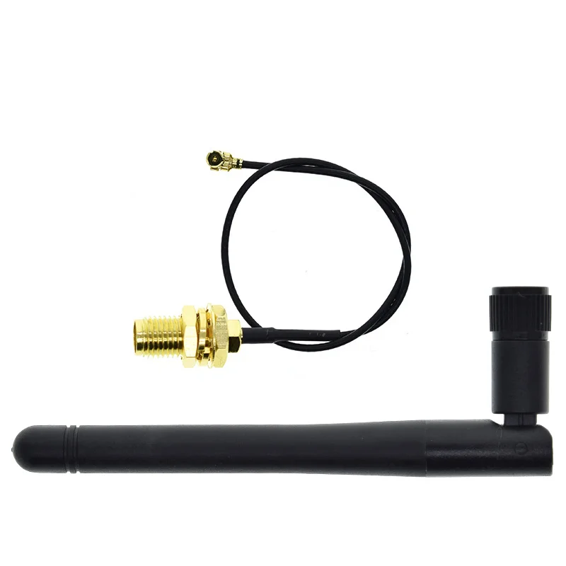 2.4GHz 3dBi WiFi Antenna RP-SMA Male with 17cm PCI U.FL IPX to RP SMA Male Pigtail Cable for ESP8266 ESP32 Wireless Router Acces