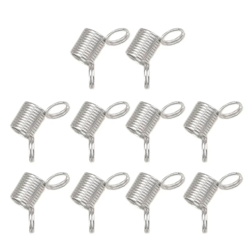 10 Pcs Beads Stopper Mini Spring Clamps Creative Bead Wire Ends Jewelry Making Tool for DIY Handmade Bracelets Necklace