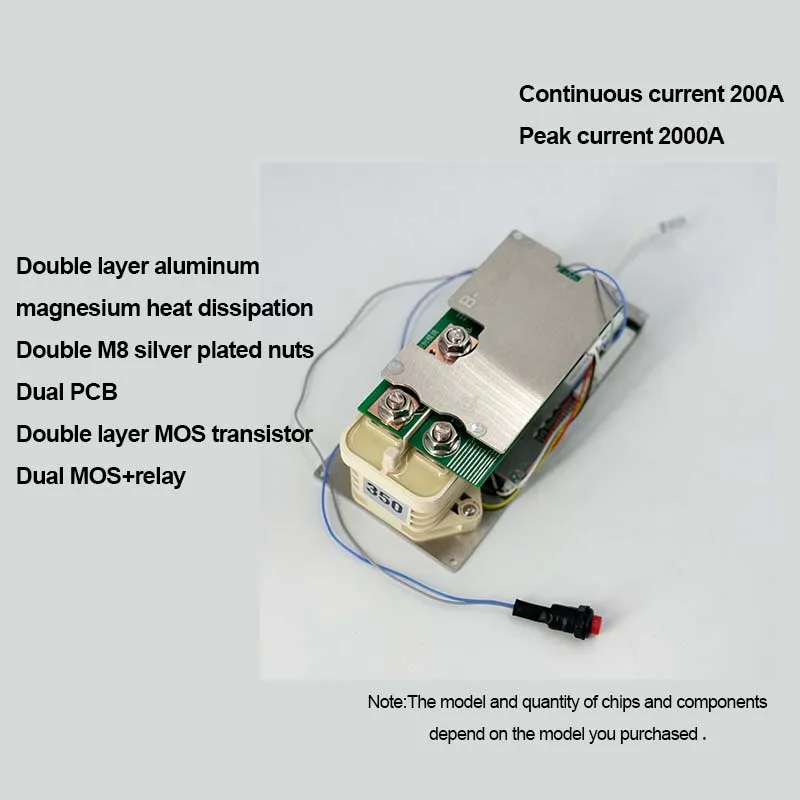 Heltecbms 3S4S-35S high voltage Relay BMS 32S Lifepo4 8S 13S 16S 24S 350A 500A 84V 96V 120V BMS Switch Peak current  2000A 5000A