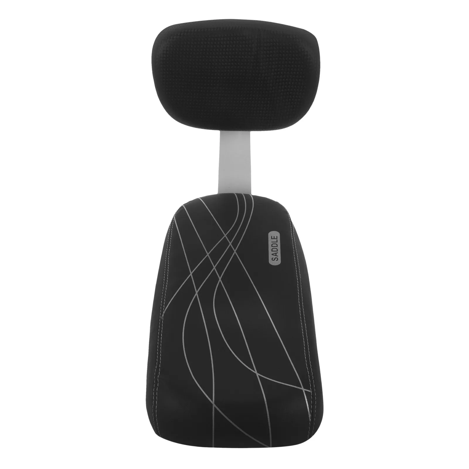 

Bike Rear Seat Cushion Back Seat with Thick Sponge PU Backrest Universal Fit for Adult Comfortable Safe Riding