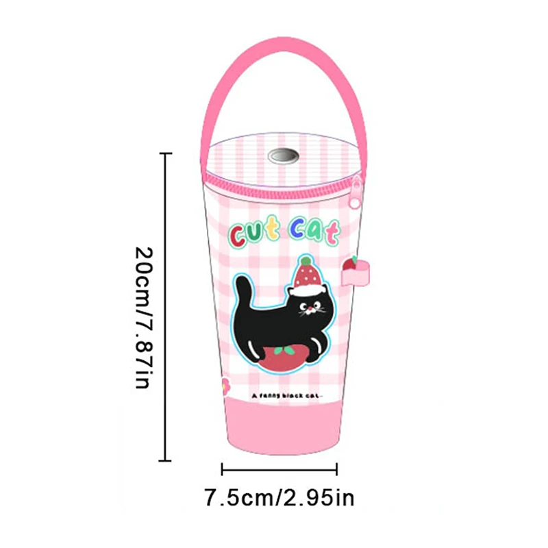 Portable Milk Tea Tote Bag Heat Preservation Bag Eco-friendly Handbag Carrying Insulated Cup Cover Tumbler Cup Accessories